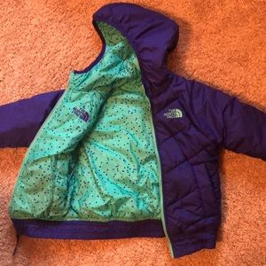 Reversible girl winter jacket